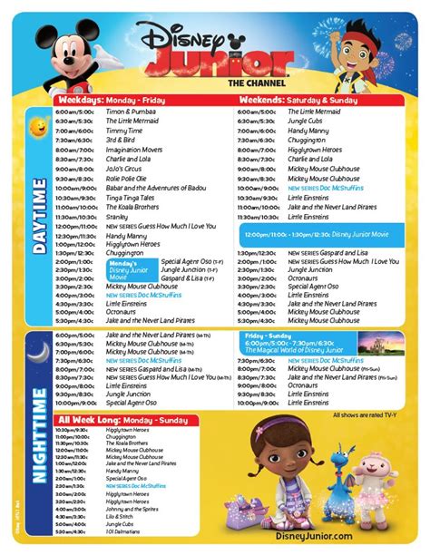 disney junior shows 2012|disney junior tv schedule 2012.